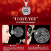 Preserved Red Real Rose with Heart I Love You Necklace -Mothers Day Gifts for Mom Her Wife Girlfriend Grandma on Valentines Mothers Day Christmas Birthday Anniversary Romantic-Red