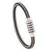 Titanium Bracelet for Him - Sleek Lightweight Magnetic Therapy Minimalist Cuff, Hypoallergenic Anti-Anxiety Healing Metallic Wristband, Perfect Jewelry Gift for Men with Easy Clasp