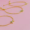 Dainty Sparkle Initial Bracelet