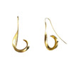Geometric Earrings Ear Hook Golden Earrings - Unique Retro Minimalist Design, Bohemian Chic Jewelry, Perfect Travel Souvenirs
