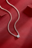 Ladies' Cuban Necklace - Set with 1-carat Moissan diamond S925 sterling silver jewelry and platinum-plated affordable diamond jewelry, fashionable and trendy jewelry necklace pendant