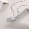 Snowflakes Flowing - A fashionable and popular jewelry necklace pendant set, featuring Monisite gemstones, made of 925 silver and plated with platinum diamonds.