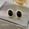 Elegant Black Enamel Square Pearl Drop Earrings for Women, 4Pcs Princess Cut Cubic Zirconia Sparkling Dangle Earrings, Luxury Vintage Formal Wedding Party Jewelry Gift