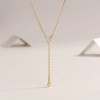 A fashionable and popular jewelry necklace pendant set, featuring Monnes stone, made of 925 silver and plated with platinum diamonds