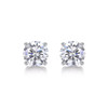 Pure Love - Fashion Earring Set made of 2-carat Moissanite and s925 sterling silver, a simple and versatile silver accessory