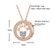 Necklace for Women 18k Gold Plated 925 Silver 5A Cubic Zirconia Hope Pendant Necklace