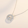 Necklace for Women 18k Gold Plated 925 Silver 5A Cubic Zirconia Hope Pendant Necklace