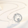 Necklace for Women 18k Gold Plated 925 Silver 5A Cubic Zirconia Hope Pendant Necklace