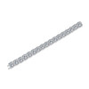Half-summer brilliance - Made of morganite, 925 sterling silver and platinum-plated diamonds, it is a fashionable jewelry bracelet and a luxurious silver accessory.