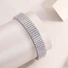 Radiant Simplicity - Made of morganite, 925 sterling silver and platinum-plated diamonds, it is a fashionable jewelry bracelet and a luxurious silver accessory.