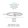 Star - Composed of morganite, 925 sterling silver and platinum-plated diamonds, it is a fashionable jewelry bracelet and a luxurious silver accessory.