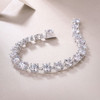 The Time Appointment - Made of morganite, 925 sterling silver and platinum-plated diamonds, it is a fashionable jewelry bracelet and a luxurious silver accessory.