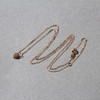 14k Rose Gold Polished Mini Heart Necklace