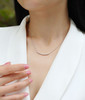 A fashionable and popular jewelry necklace pendant set, featuring Monis stone, made of 925 silver and plated with platinum and diamonds.