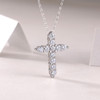 Believe in a fashionable and popular jewelry necklace pendant set, featuring one carat morganite, made of 925 silver and plated with platinum and diamonds.