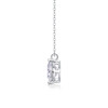Iris Flower - A fashionable and popular jewelry necklace pendant set, featuring Monnes stone, made of 925 silver and plated with platinum diamonds.
