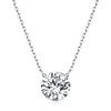 The Time Chain - A fashionable and popular jewelry necklace pendant set, featuring Monnes stone, made of 925 silver and plated with platinum diamonds