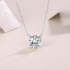 The Time Chain - A fashionable and popular jewelry necklace pendant set, featuring Monnes stone, made of 925 silver and plated with platinum diamonds