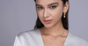 Morning Dawn Eye - A fashionable and popular jewelry necklace pendant set, featuring Monnes stone, made of 925 silver and plated with platinum diamonds.