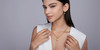Yingluo Flowing Beads - A fashionable and popular jewelry necklace pendant set, featuring Monisite gemstones, made of 925 silver and plated with platinum diamonds.