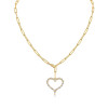 What the heart desires - A fashionable and popular jewelry necklace pendant set, featuring Monnes stone, made of 925 silver and plated with platinum diamonds