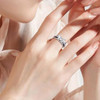 925 Sterling Silver Butterfly Lotus Moonstone Spinning Ring for Anxiety Stress Relief Fidget Ring Birthday Gift for Women