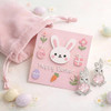 Easter Earrings Christian Easter Basket Stuffers Sparkly Bunny Earrings Jewelry Outfit for Women Ear Jacket Earrings Spring Gifts for Adults
