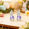 Easter Earrings Christian Easter Basket Stuffers Sparkly Bunny Earrings Jewelry Outfit for Women Ear Jacket Earrings Spring Gifts for Adults