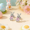 Easter Earrings Christian Easter Basket Stuffers Sparkly Bunny Earrings Jewelry Outfit for Women Ear Jacket Earrings Spring Gifts for Adults