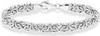 Sterling Silver Byzantine Bracelet for Women, Handmade