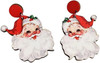 Funny Cute Christmas Earrings Santa Claus Christmas Tree Snowman Wooden Dangle Drop Earrings Vintage Gingerbread Man Cow Bus Earrings for Women Xmas Christmas Party Jewelry
