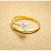 Just Be Mine Roman Gold Antique Ring on Sterling Silver