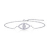 Wish Fairy - Made of moonstone, 925 silver and platinum-plated diamonds, it is a fashionable jewelry bracelet and a luxurious silver accessory.