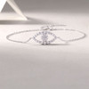 Wish Fairy - Made of moonstone, 925 silver and platinum-plated diamonds, it is a fashionable jewelry bracelet and a luxurious silver accessory.