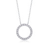 As you wished - a fashionable and trendy jewelry necklace pendant set, featuring Monnes stone, made of 925 silver and plated with platinum diamonds.