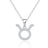 Twelve Zodiac Signs - A trendy and fashionable jewelry necklace pendant set, made of moissanite S925 sterling silver and platinum-plated diamonds