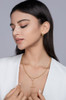 Light and Shadow Pearl Charm - A fashionable and popular jewelry necklace pendant set, featuring Monis stone, made of 925 silver and plated with platinum diamonds.