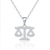 Twelve Zodiac Signs - A trendy and fashionable jewelry necklace pendant set, made of moissanite S925 sterling silver and platinum-plated diamonds