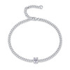 Breakthrough - A fashionable jewelry bracelet set with Moissanite S925 sterling silver and platinum-plated diamonds, a luxurious silver accessory
