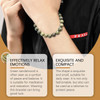 Hoexe Green Sandalwood Bracelet Trend Fashion Elegant Portable Durable Good-Looking Niche Design Bracelet