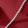 Silver Lovers - Made of morganite, 925 sterling silver and platinum-plated diamonds, it is a fashionable jewelry bracelet and a luxurious silver accessory.