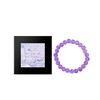 Hoexe Purple Bracelet Purple Rabbit Hair Crystal Personality Trend Fashion With Purple Hand Beaded Bracelet