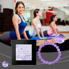 Hoexe Purple Bracelet Purple Rabbit Hair Crystal Personality Trend Fashion With Purple Hand Beaded Bracelet