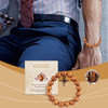 Hoexe Rosewood Buddha Bead Bracelet Daily Simple Fashion Design Bracelet Personality All-In-One Beaded Bracelet