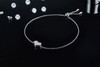 Composed of morganite, 925 sterling silver and platinum-plated diamonds, it is a fashionable jewelry bracelet and a luxurious silver accessory.