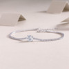Dawn Dew - Made of morganite, 925 sterling silver and platinum-plated diamonds, it is a fashionable jewelry bracelet and a luxurious silver accessory.