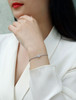 Dawn Dew - Made of morganite, 925 sterling silver and platinum-plated diamonds, it is a fashionable jewelry bracelet and a luxurious silver accessory.