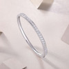 Future Guidance - Made of moissanite, 925 sterling silver and platinum-plated diamonds, it is a fashionable jewelry bracelet and a luxurious silver accessory.