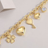Heart Locks for Dream Realization - Made of moissanite, 925 sterling silver and platinum-plated diamonds, it is a fashionable jewelry bracelet and a luxurious silver accessory.