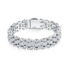 Unique - Made of morganite, 925 sterling silver and platinum-plated diamonds, it is a fashionable jewelry bracelet and a luxurious silver accessory.